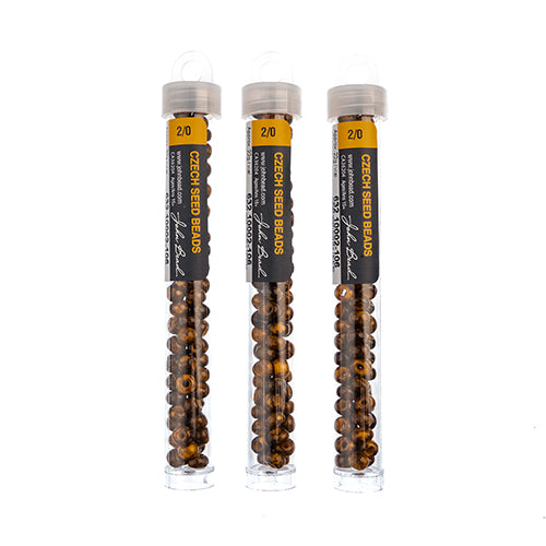 Czech Seedbead Approx 22g Vial 2/0 - Yellow/Orange Shades