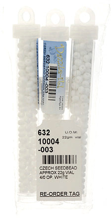 Czech Seedbead Approx 22g Vial 4/0