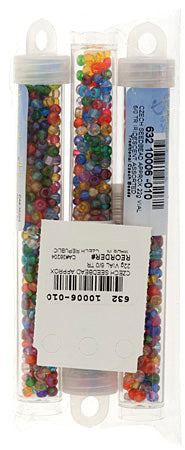 Czech Seedbead Approx 22g Vial 6/0 - Multi Shades