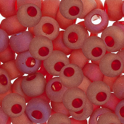 Czech Seedbead Approx 22g Vial 6/0 - Red Shades