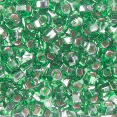 Czech Seedbead Approx 22g Vial 6/0 - Green Shades