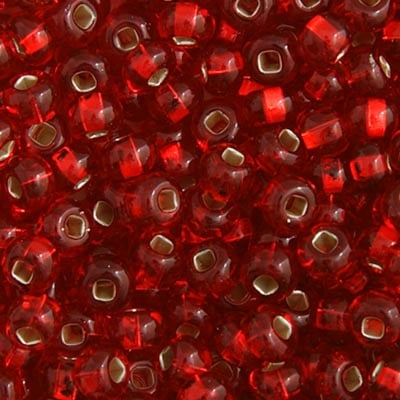 Czech Seedbead Approx 22g Vial 6/0 - Red Shades