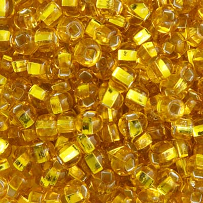 Czech Seedbead Approx 22g Vial 6/0 - Yellow/Orange Shades