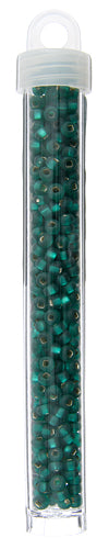 Czech Seedbead Approx 22g Vial 6/0 - Green Shades