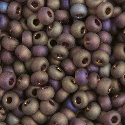 Czech Seedbead Approx 22g Vial 6/0 - Purple Shades