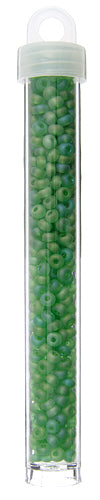 Czech Seedbead Approx 22g Vial 6/0 - Green Shades