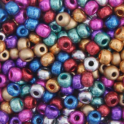 Czech Seedbead Approx 22g Vial 6/0 - Multi Shades