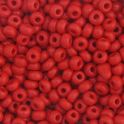Czech Seedbead Approx 22g Vial 6/0 - Red Shades