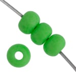 Czech Seedbead Approx 22g Vial 6/0 - Green Shades