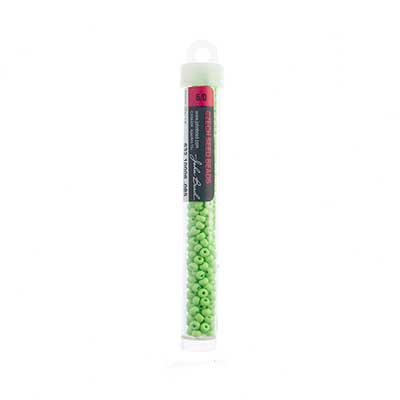 Czech Seedbead Approx 22g Vial 6/0 - Green Shades