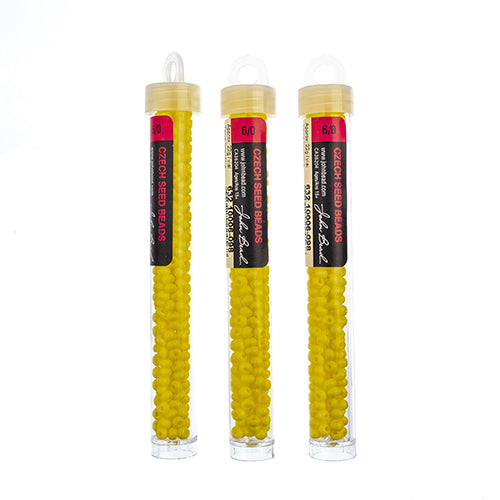 Czech Seedbead Approx 22g Vial 6/0 - Yellow/Orange Shades