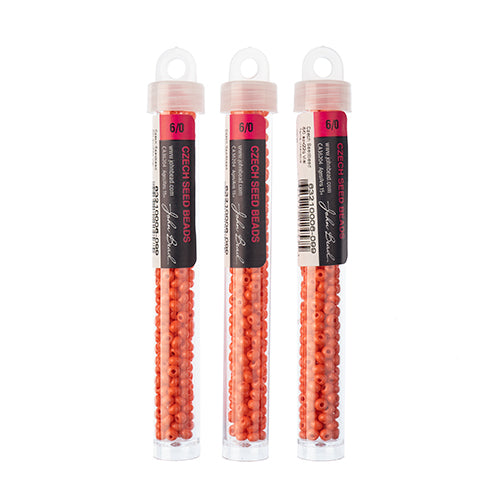 Czech Seedbead Approx 22g Vial 6/0 - Yellow/Orange Shades