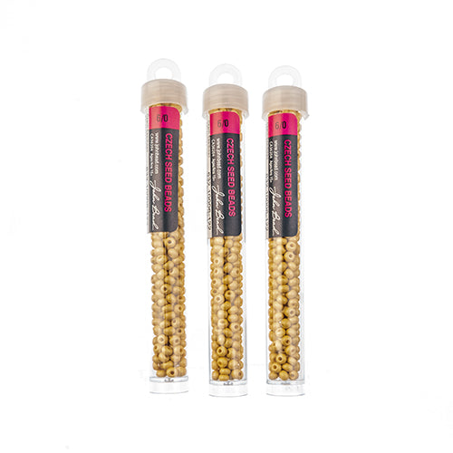 Czech Seedbead Approx 22g Vial 6/0 - Yellow/Orange Shades