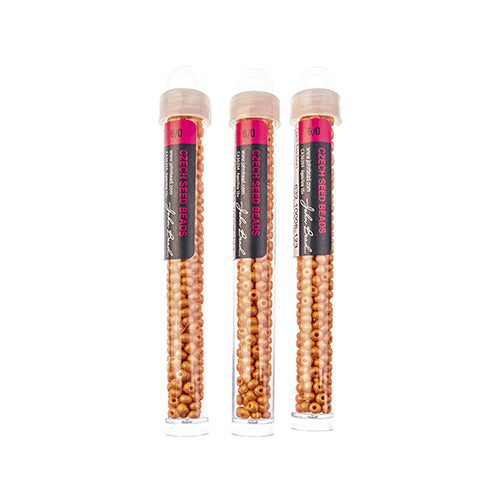 Czech Seedbead Approx 22g Vial 6/0 - Yellow/Orange Shades