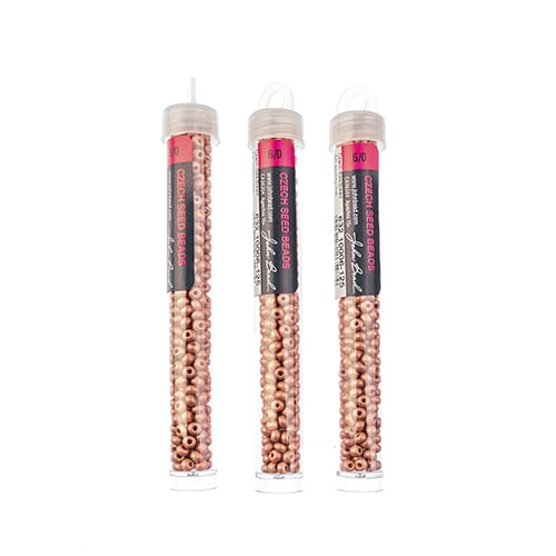 Czech Seedbead Approx 22g Vial 6/0 - Brown Shades