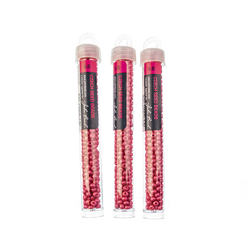 Czech Seedbead Approx 22g Vial 6/0 - Purple Shades