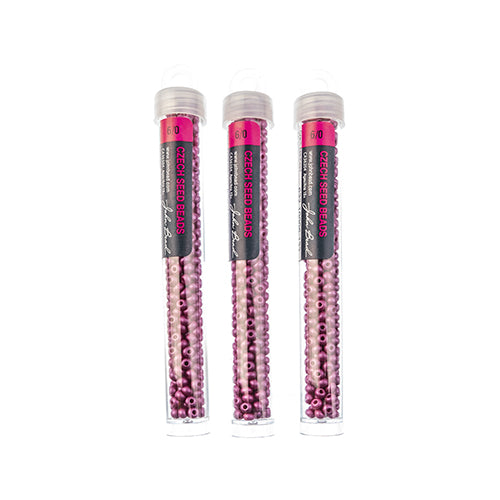 Czech Seedbead Approx 22g Vial 6/0 - Purple Shades