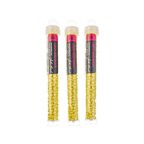 Czech Seedbead Approx 22g Vial 6/0 - Yellow/Orange Shades