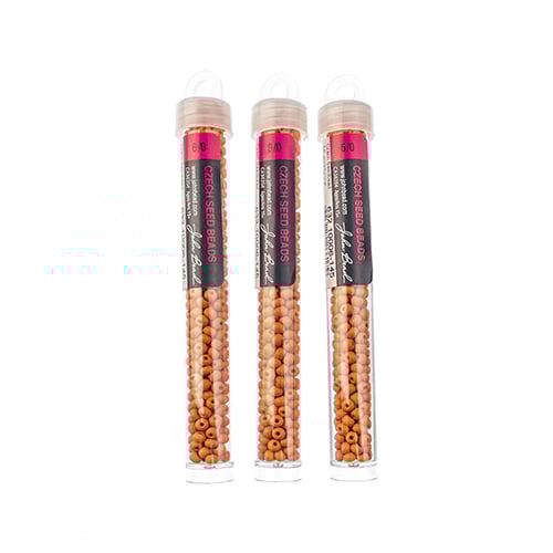 Czech Seedbead Approx 22g Vial 6/0 - Yellow/Orange Shades