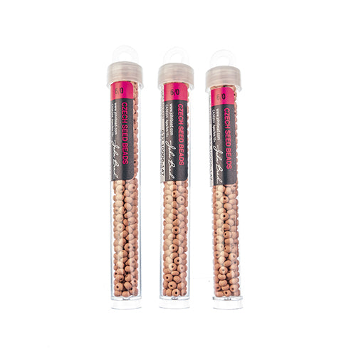 Czech Seedbead Approx 22g Vial 6/0 - Brown Shades