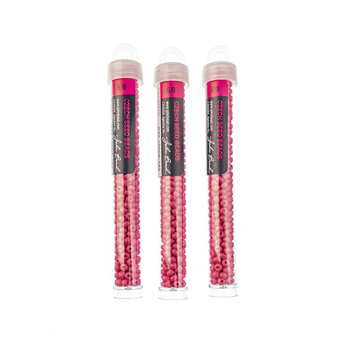 Czech Seedbead Approx 22g Vial 6/0 - Purple Shades