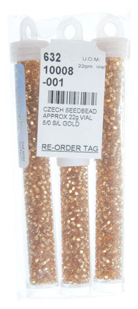 Czech Seedbead Approx 22g Vial 8/0 - White/Black/Multi Shades