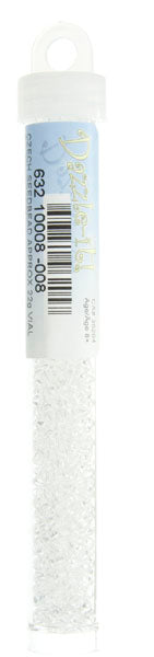 Czech Seedbead Approx 22g Vial 8/0 - White/Black/Multi Shades