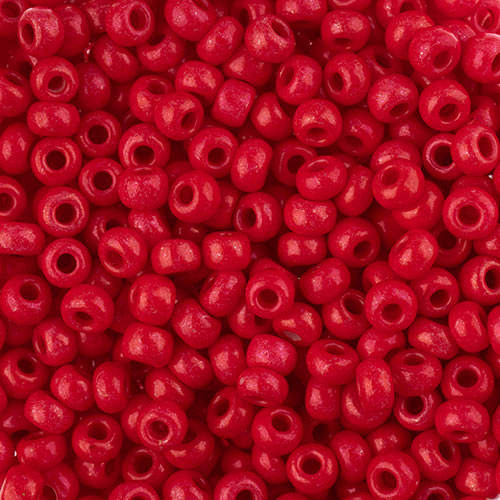 Czech Seedbead Approx 22g Vial 8/0 - Red Shades