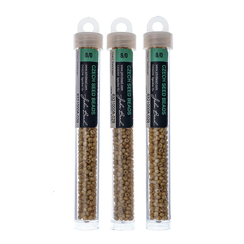 Czech Seedbead Approx 22g Vial 8/0 - White/Black/Multi Shades