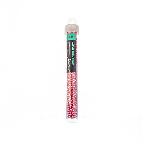 Czech Seedbead Approx 22g Vial 8/0 - Pink Shades