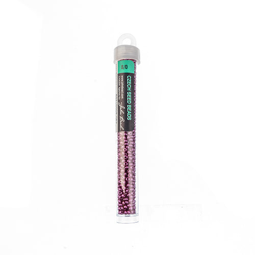 Czech Seedbead Approx 22g Vial 8/0 - Purple Shades