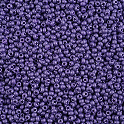 Czech Seedbead Approx 22g Vial 8/0 - Purple Shades