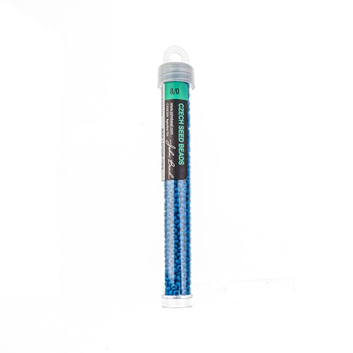 Czech Seedbead Approx 22g Vial 8/0 - Blue Shades