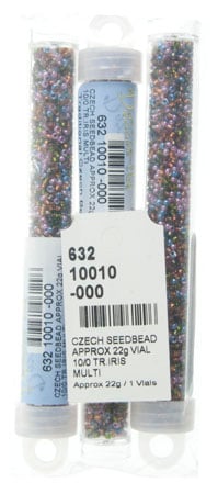 Czech Seed Bead Approx 22g Vial 10/0 - Multi Shades