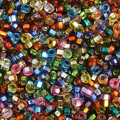 Czech Seed Bead Approx 22g Vial 10/0 - Multi Shades