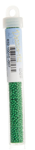 Czech Seed Bead Approx 22g Vial 10/0 - Green Shades
