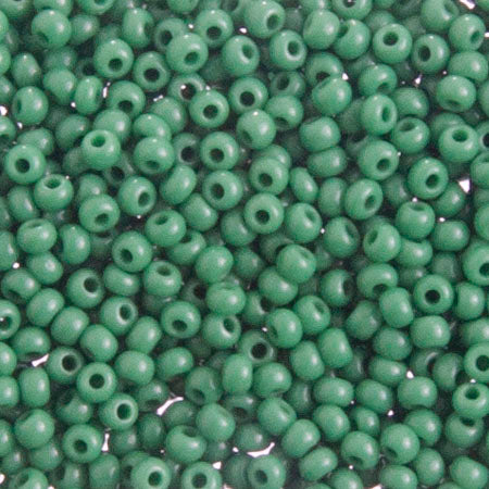 Czech Seed Bead Approx 22g Vial 10/0 - Green Shades