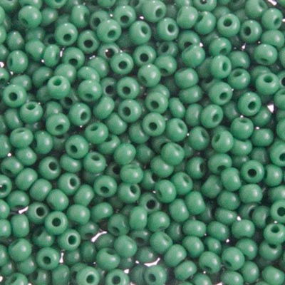 Czech Seed Bead Approx 22g Vial 10/0 - Green Shades