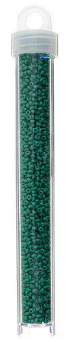 Czech Seed Bead Approx 22g Vial 10/0 - Green Shades