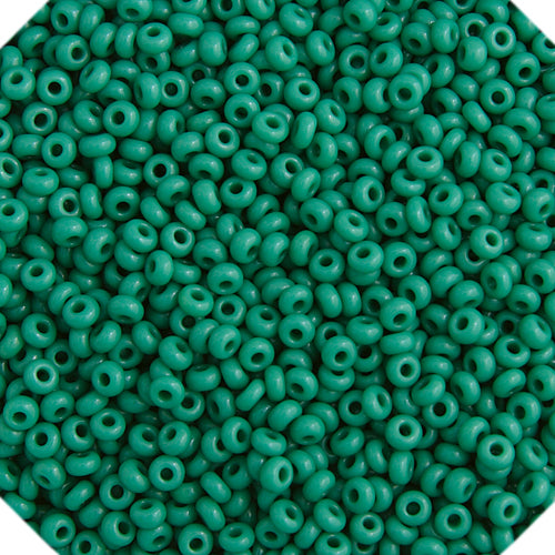 Czech Seed Bead Approx 22g Vial 10/0 - Green Shades