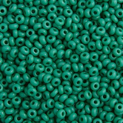 Czech Seed Bead Approx 22g Vial 10/0 - Green Shades