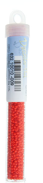 Czech Seed Bead Approx 22g Vial 10/0 - Red Shades