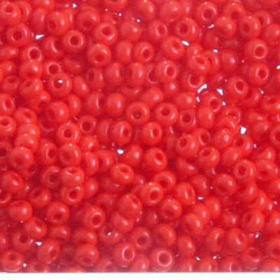 Czech Seed Bead Approx 22g Vial 10/0 - Red Shades