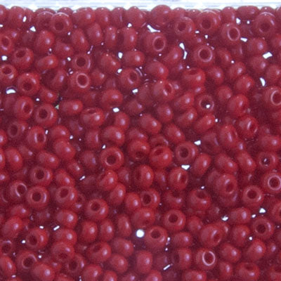 Czech Seed Bead Approx 22g Vial 10/0 - Red Shades