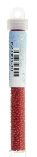 Czech Seed Bead Approx 22g Vial 10/0 - Red Shades