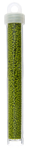 Czech Seed Bead Approx 22g Vial 10/0 - Green Shades