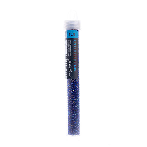 Czech Seed Bead Approx 22g Vial 10/0 - Blue Shades