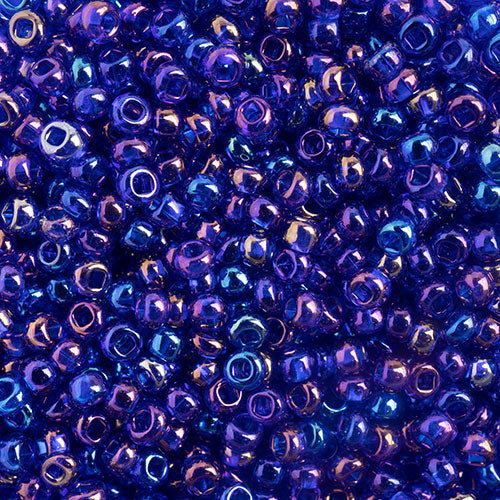 Czech Seed Bead Approx 22g Vial 10/0 - Blue Shades