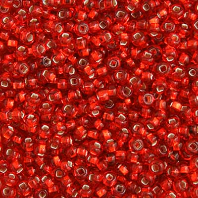 Czech Seed Bead Approx 22g Vial 10/0 - Red Shades