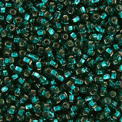 Czech Seed Bead Approx 22g Vial 10/0 - Green Shades